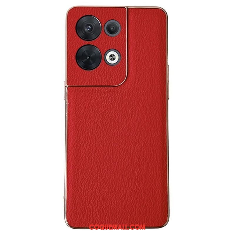 Coque Oppo Reno 8 Vrai Cuir Premium