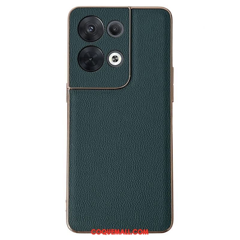 Coque Oppo Reno 8 Vrai Cuir Premium