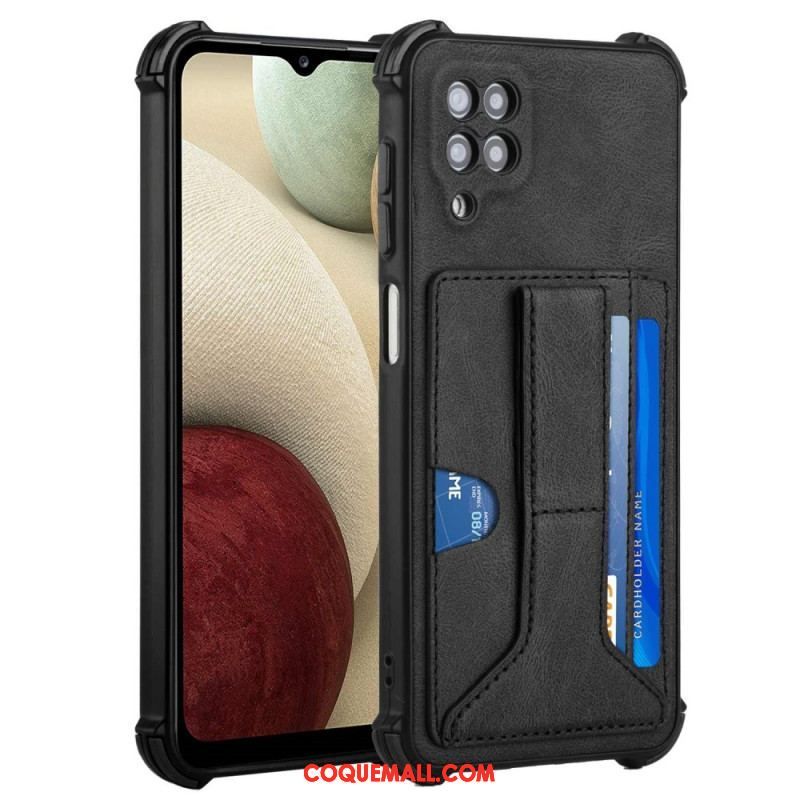 Coque Samsung Galaxy A12 / M12 Cuir Support et Porte-Cartes