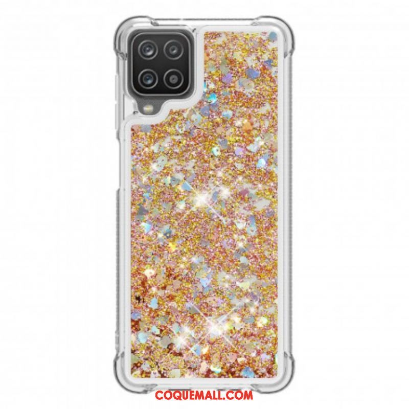 Coque Samsung Galaxy A12 / M12 Désire Paillettes