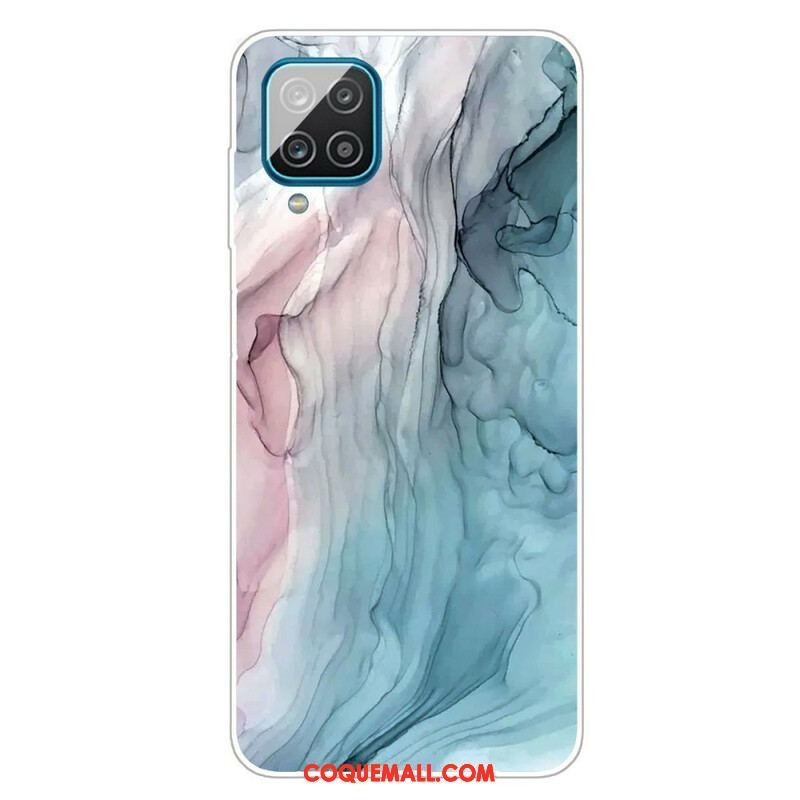 Coque Samsung Galaxy A12 / M12 Marbre Coloré