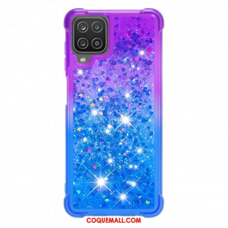 Coque Samsung Galaxy A12 / M12 Paillettes Colors