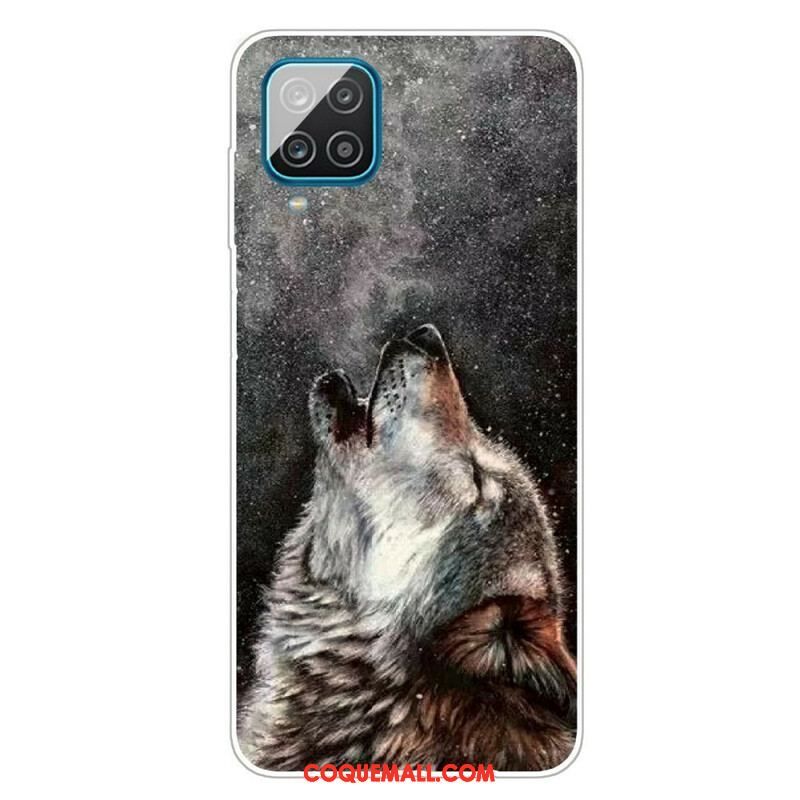 Coque Samsung Galaxy A12 / M12 Sublime Loup