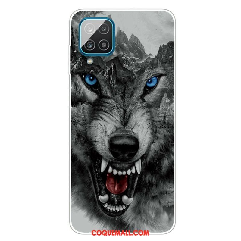 Coque Samsung Galaxy A12 / M12 Sublime Loup