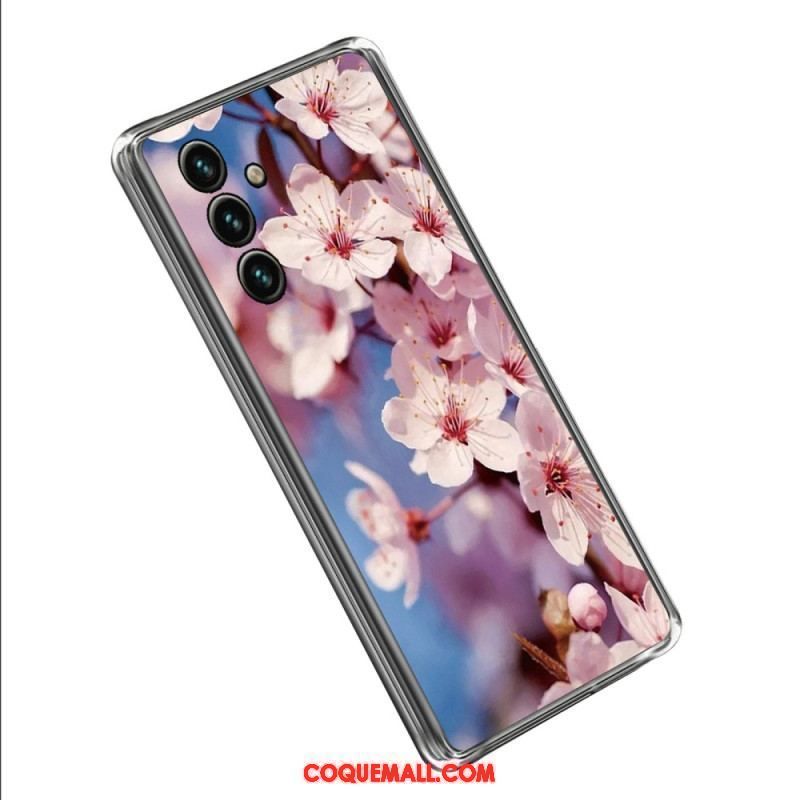 Coque Samsung Galaxy A14 5G / A14 Silicone Florale