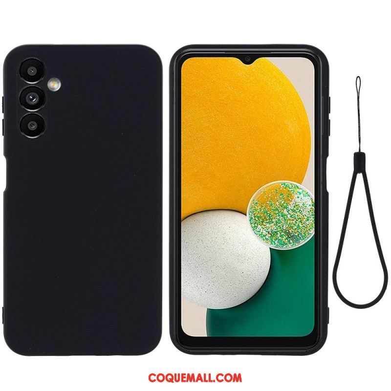 Coque Samsung Galaxy A14 5G / A14 Silicone Liquide à Lanière