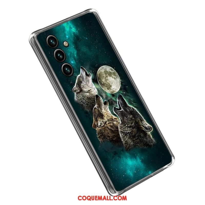 Coque Samsung Galaxy A14 5G / A14 Transparente Loup Sauvage