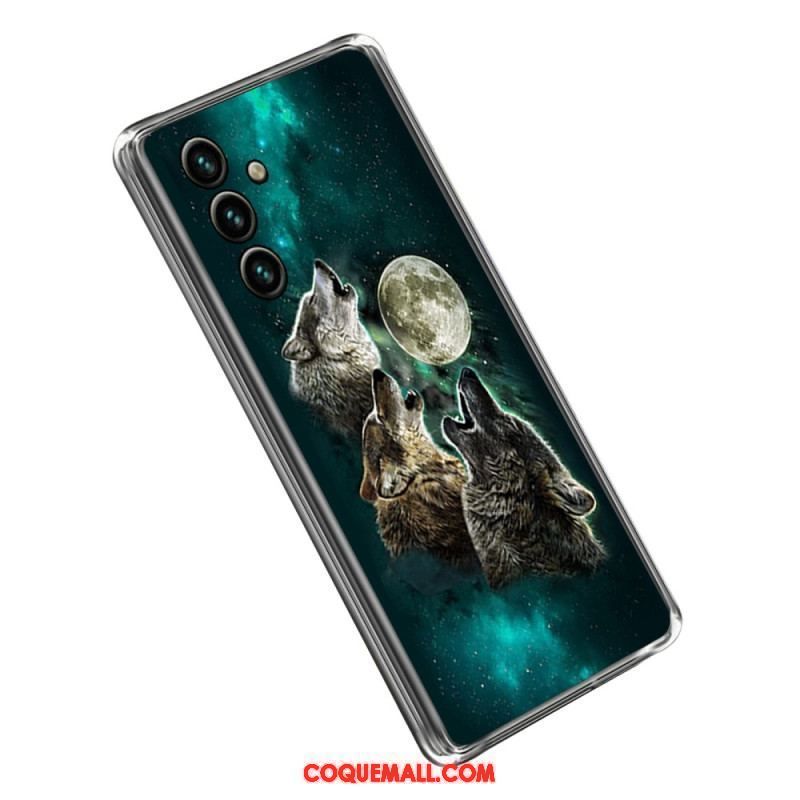 Coque Samsung Galaxy A14 5G / A14 Transparente Loup Sauvage