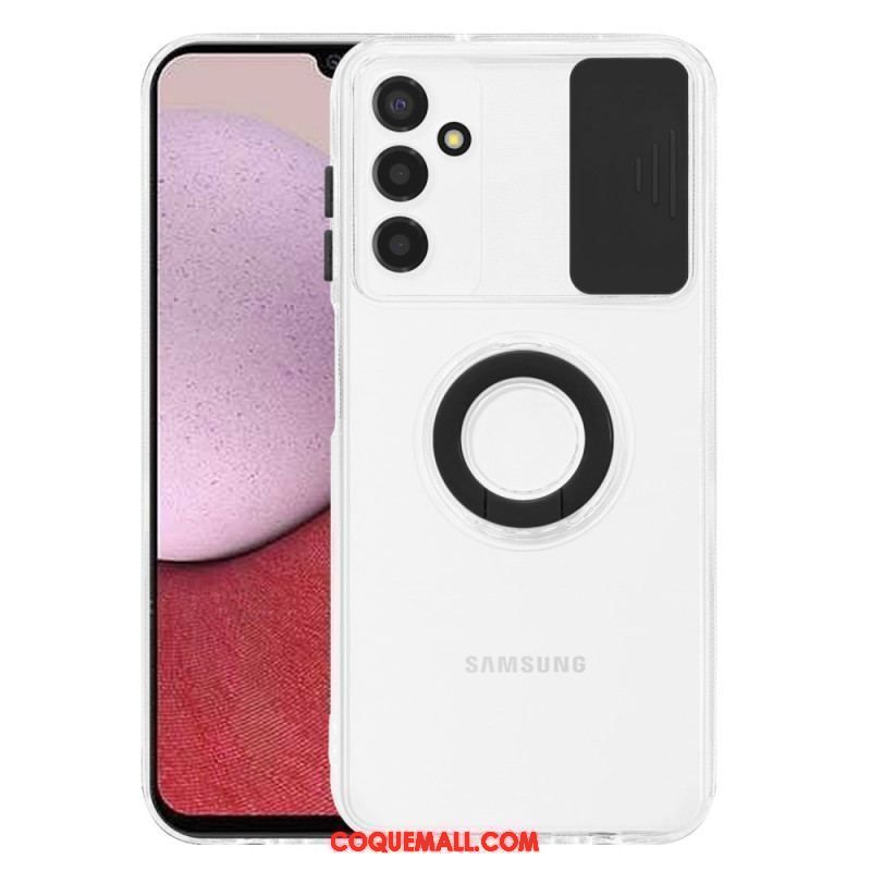 Coque Samsung Galaxy A14 5G / A14 Transparente avec Anneau-Support