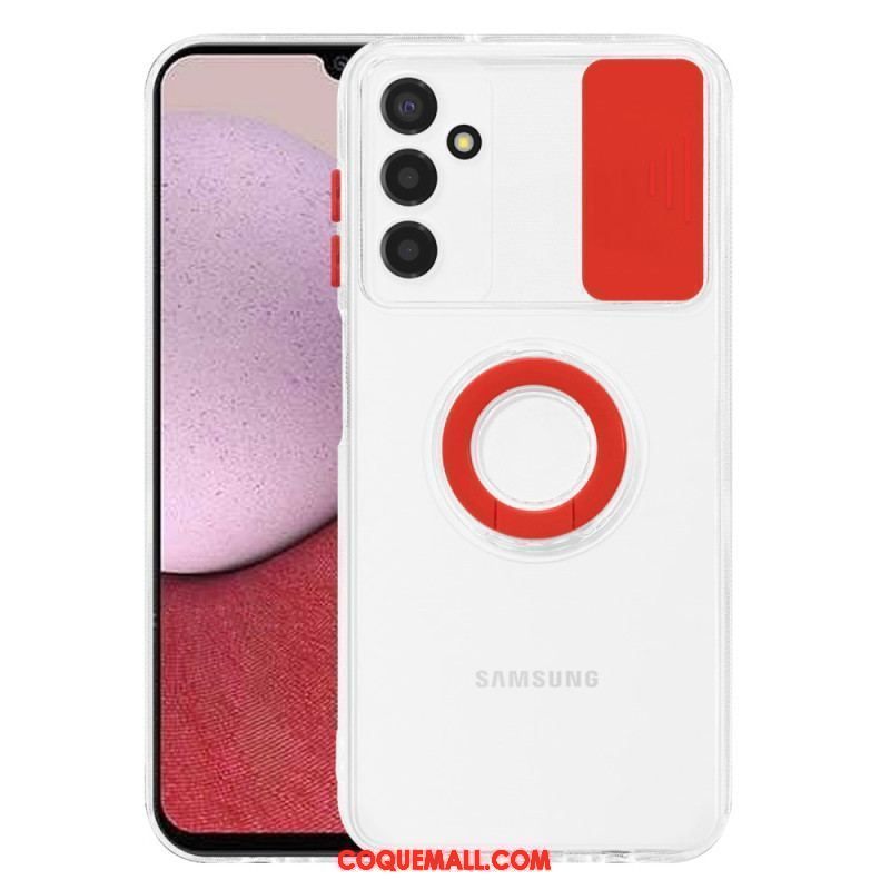 Coque Samsung Galaxy A14 5G / A14 Transparente avec Anneau-Support