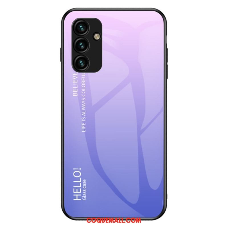 Coque Samsung Galaxy A14 5G / A14 Verre Trempé Hello