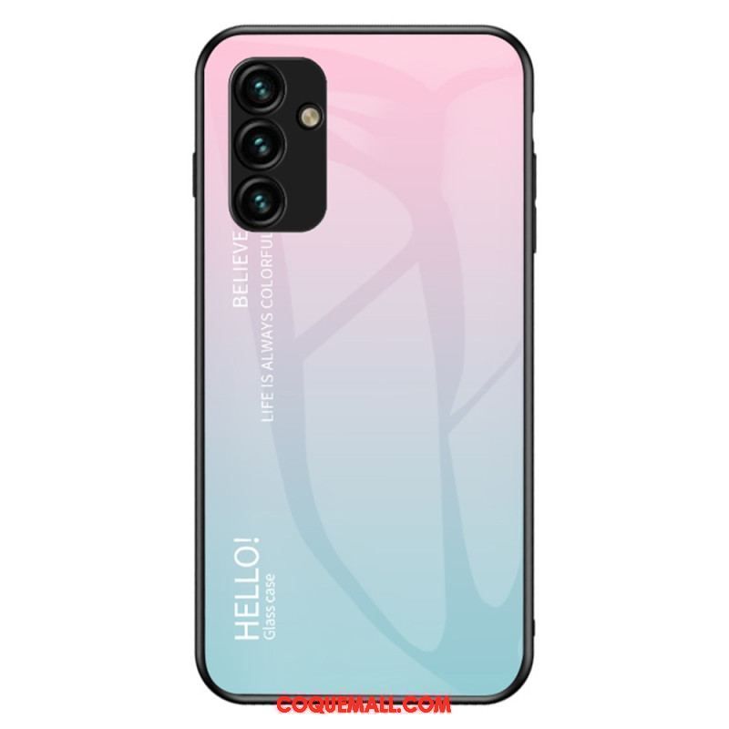 Coque Samsung Galaxy A14 5G / A14 Verre Trempé Hello