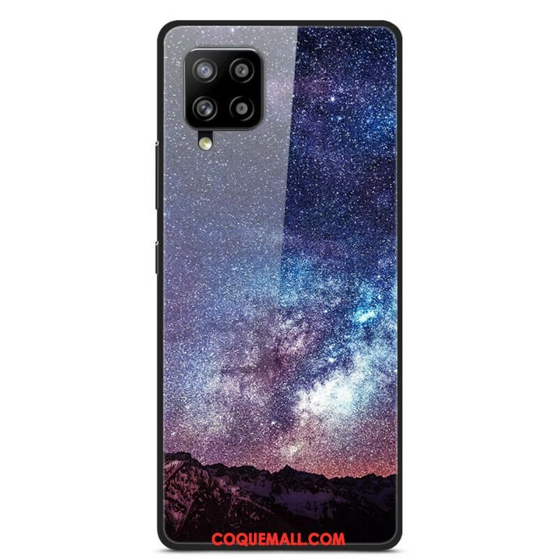 Coque Samsung Galaxy A42 5G Verre et Silicone Planètes en feu