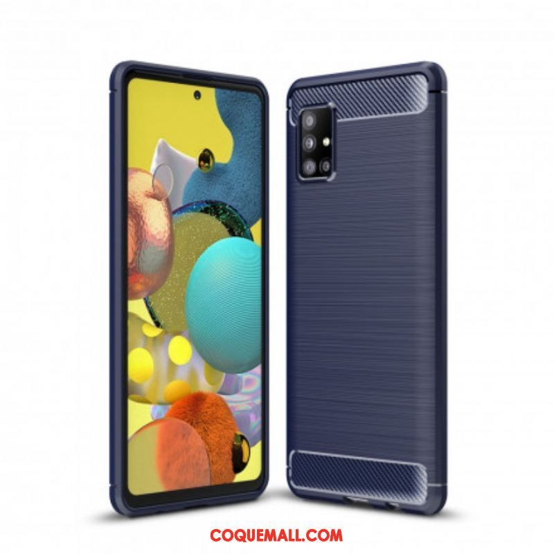 Coque Samsung Galaxy A51 5G Fibre Carbone Brossée