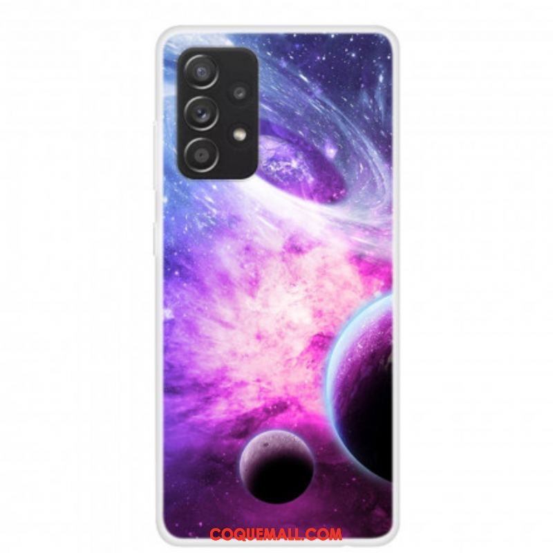 Coque Samsung Galaxy A52 4G / A52 5G / A52s 5G  Silicone Planètes