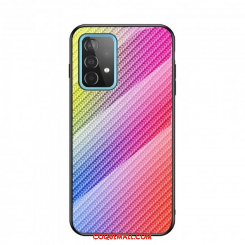 Coque Samsung Galaxy A52 4G / A52 5G / A52s 5G Verre Trempé Fibre Carbone