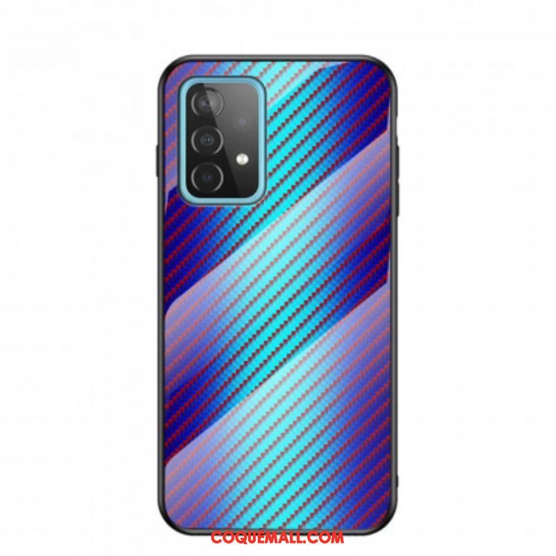 Coque Samsung Galaxy A52 4G / A52 5G / A52s 5G Verre Trempé Fibre Carbone