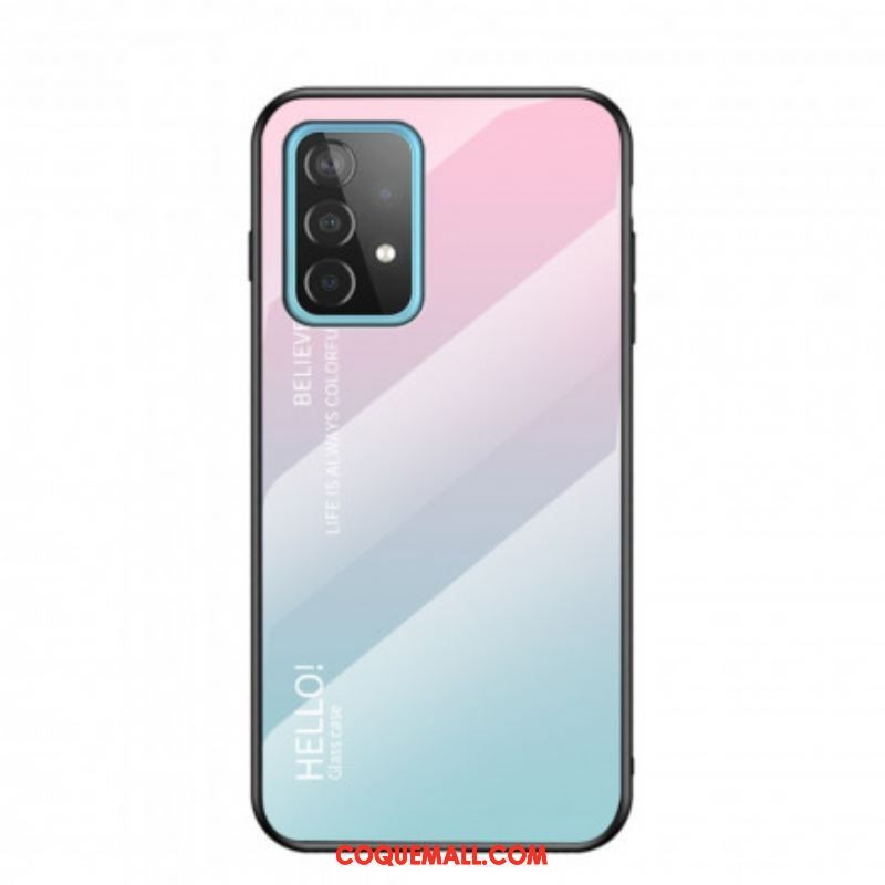 Coque Samsung Galaxy A52 4G / A52 5G / A52s 5G Verre Trempé Hello