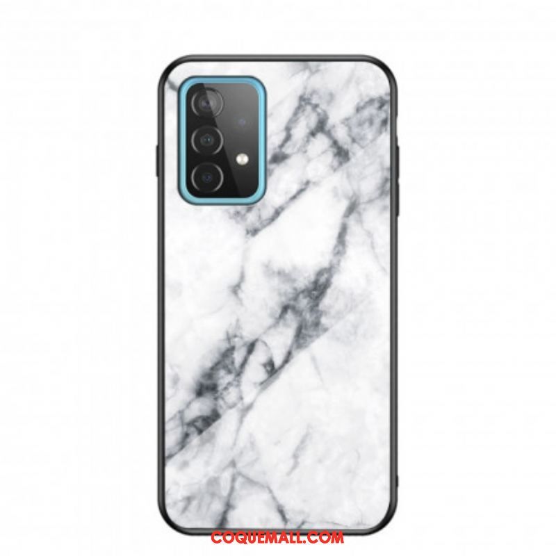 Coque Samsung Galaxy A52 4G / A52 5G / A52s 5G Verre Trempé Marble Colors