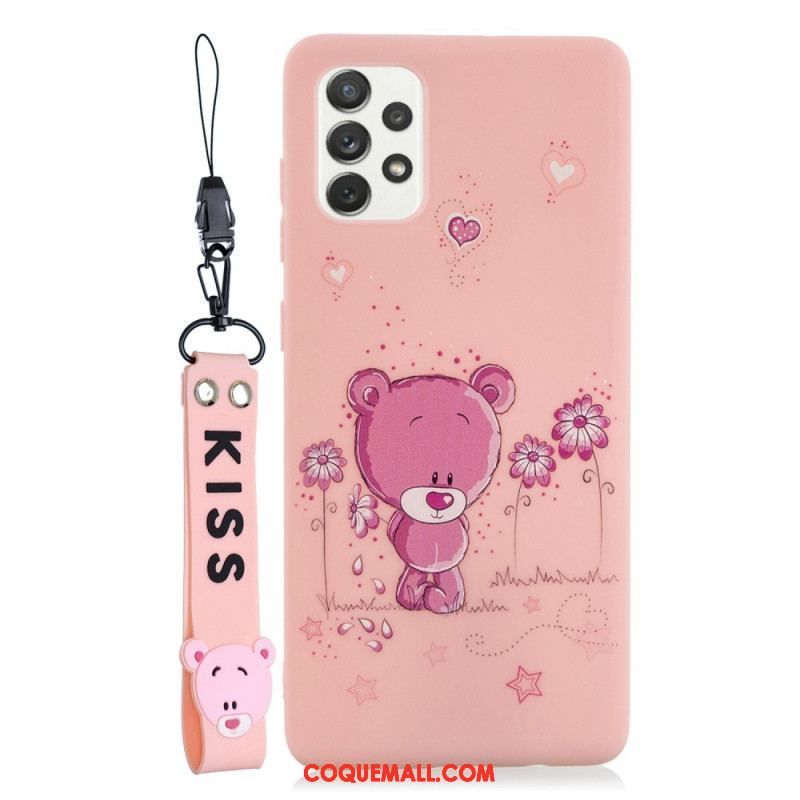 Coque Samsung Galaxy A53 5G Cartoon avec Lanière