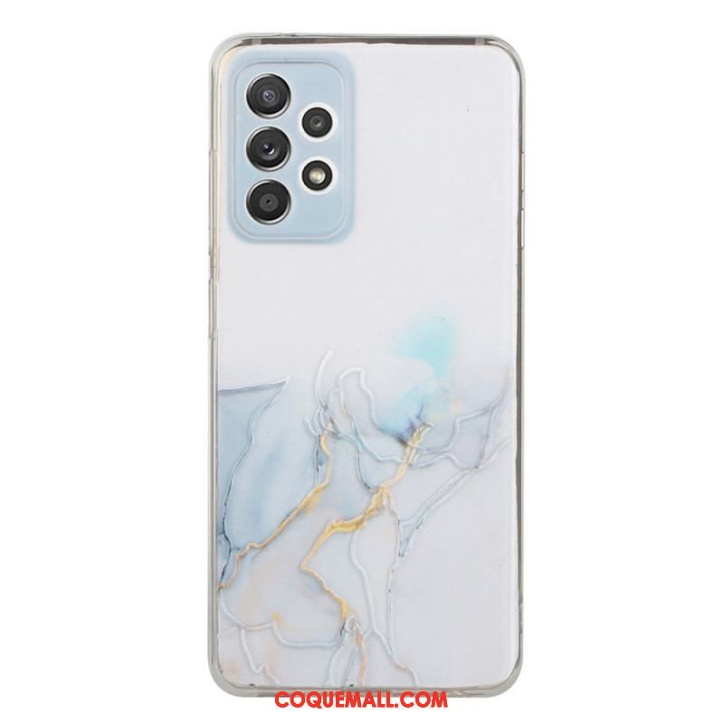 Coque Samsung Galaxy A53 5G Silicone Effet Marbré