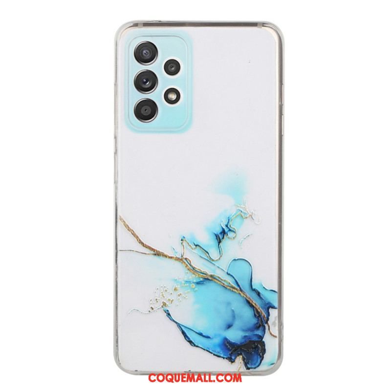 Coque Samsung Galaxy A53 5G Silicone Effet Marbré