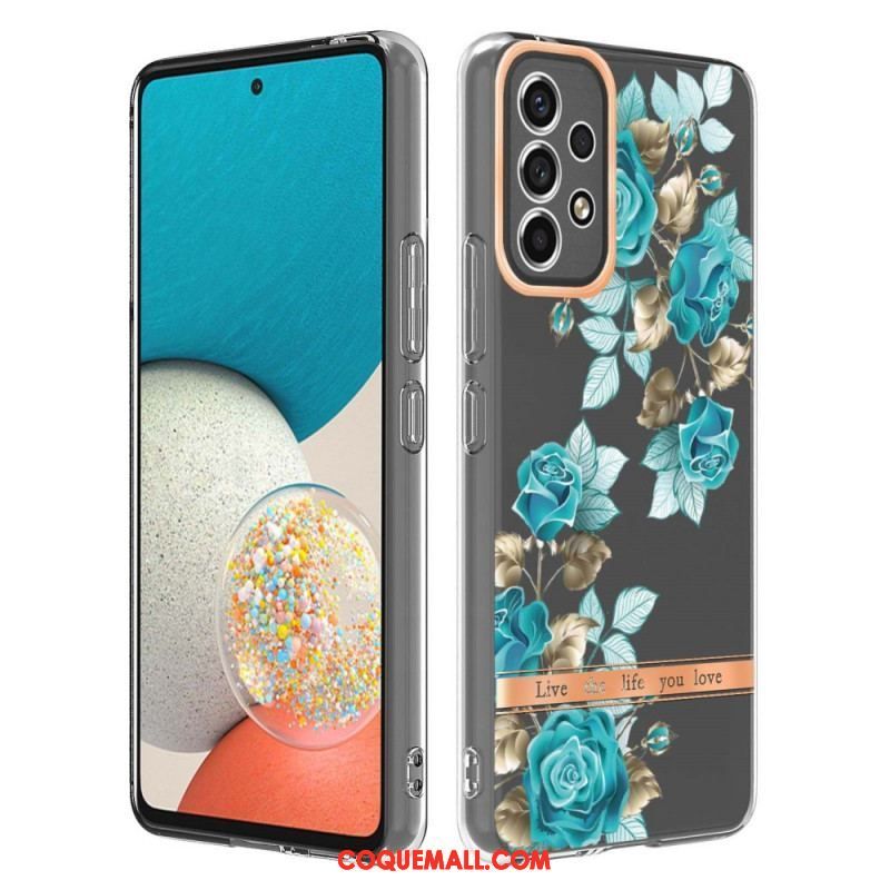 Coque Samsung Galaxy A53 5G Transparente Florale