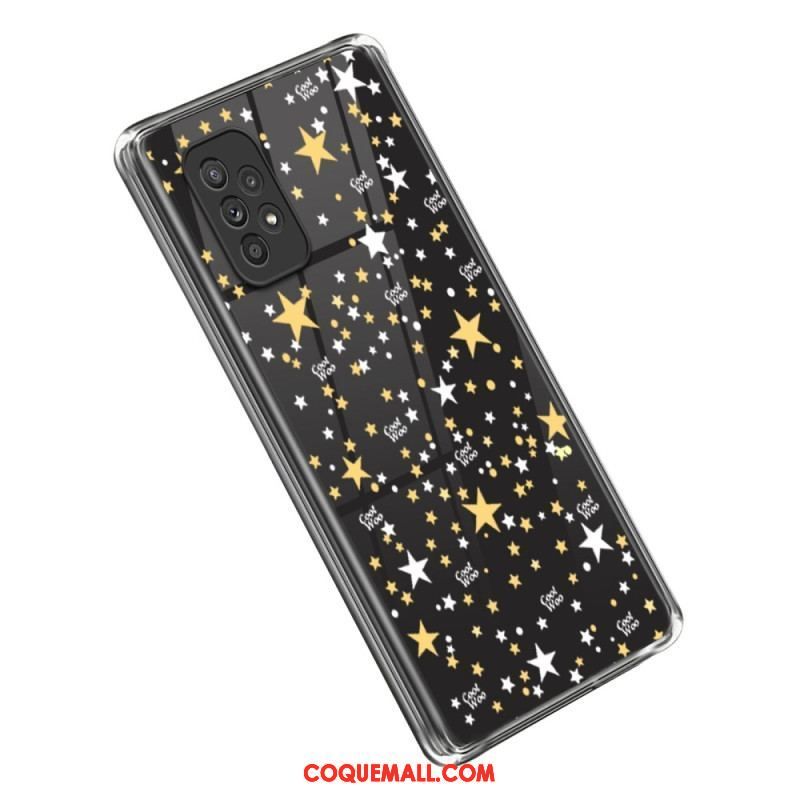 Coque Samsung Galaxy A53 5G Transparente Étoiles / Coeurs