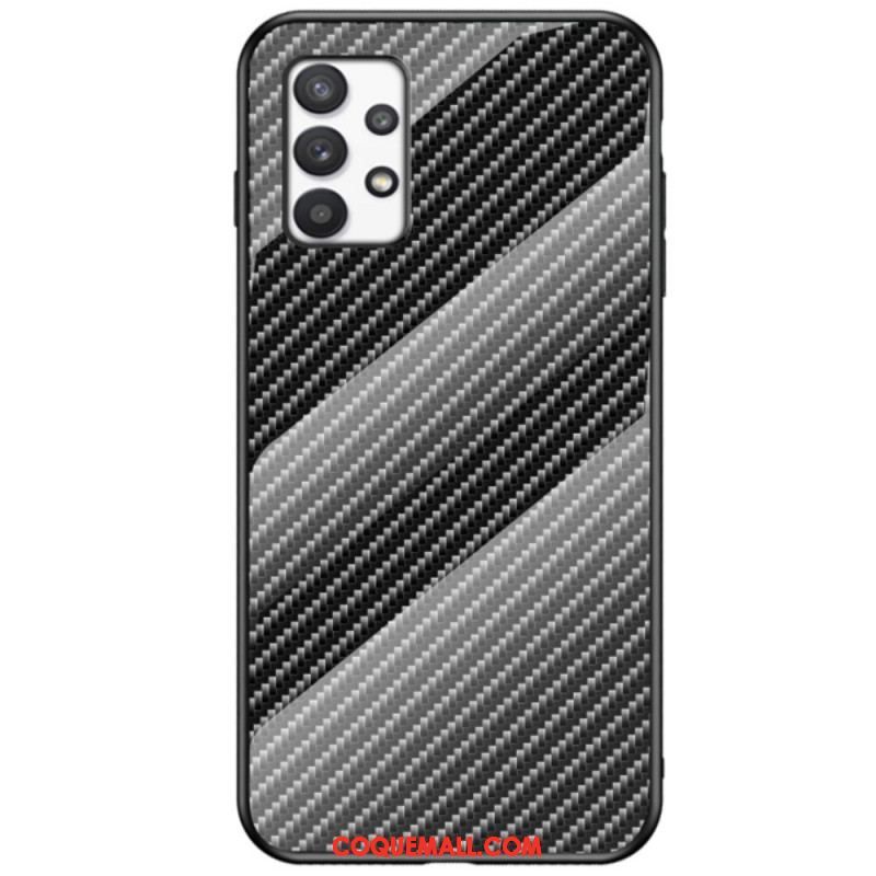 Coque Samsung Galaxy A53 Verre Trempé Fibre Carbone