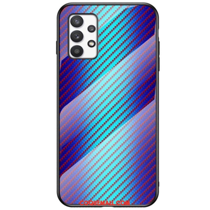 Coque Samsung Galaxy A53 Verre Trempé Fibre Carbone