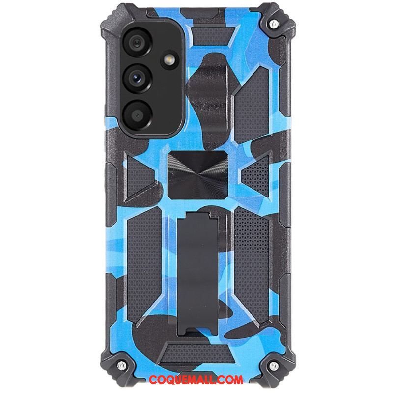 Coque Samsung Galaxy A54 5G Camouflage Support Amovible