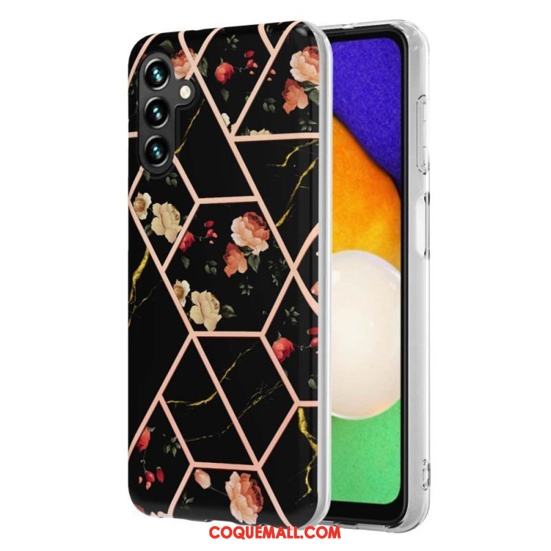 Coque Samsung Galaxy A54 5G Marbrée Florale