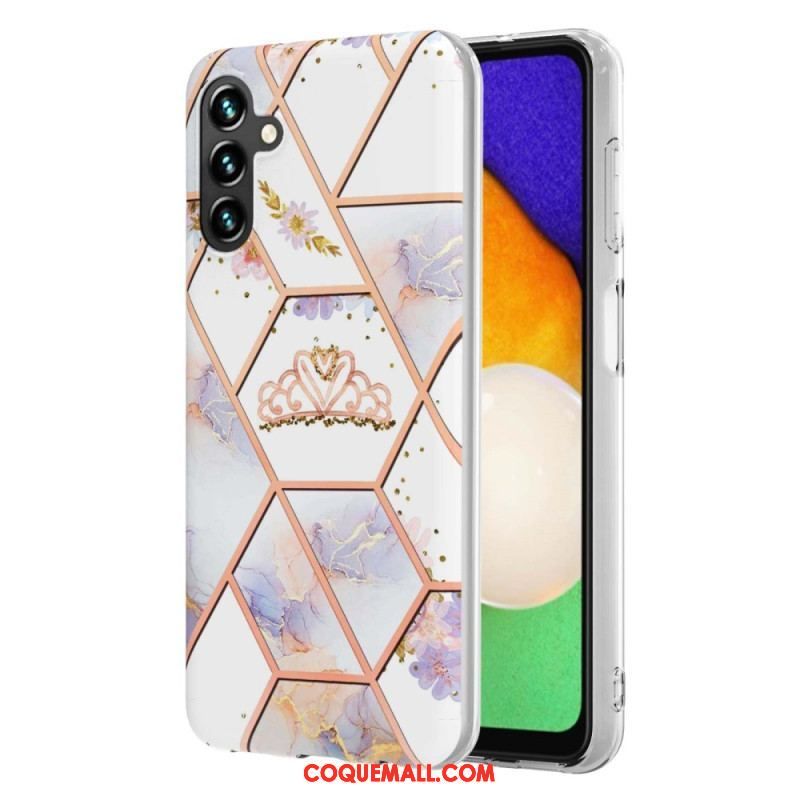 Coque Samsung Galaxy A54 5G Marbrée Florale