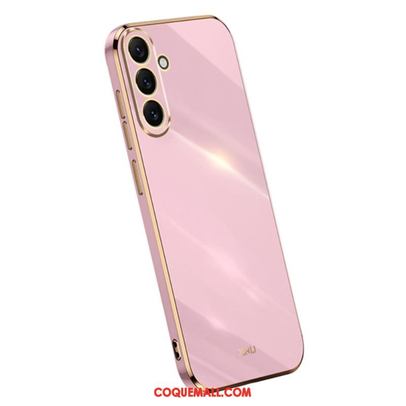 Coque Samsung Galaxy A54 5G Silicone Rebords Dorés