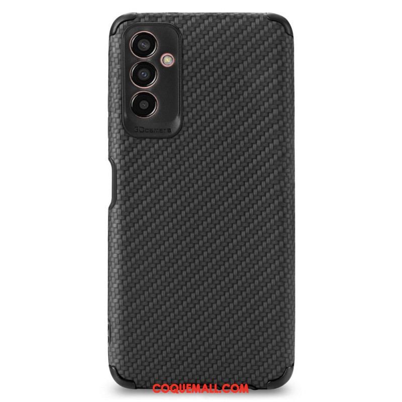 Coque Samsung Galaxy M13 Fibre Carbone Coins Renforcés