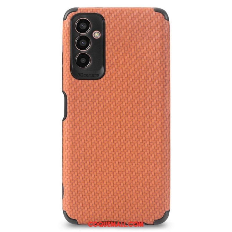 Coque Samsung Galaxy M13 Fibre Carbone Coins Renforcés