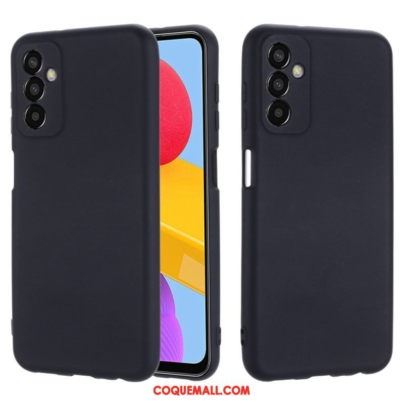 Coque Samsung Galaxy M13 Silicone Liquide avec Lanière