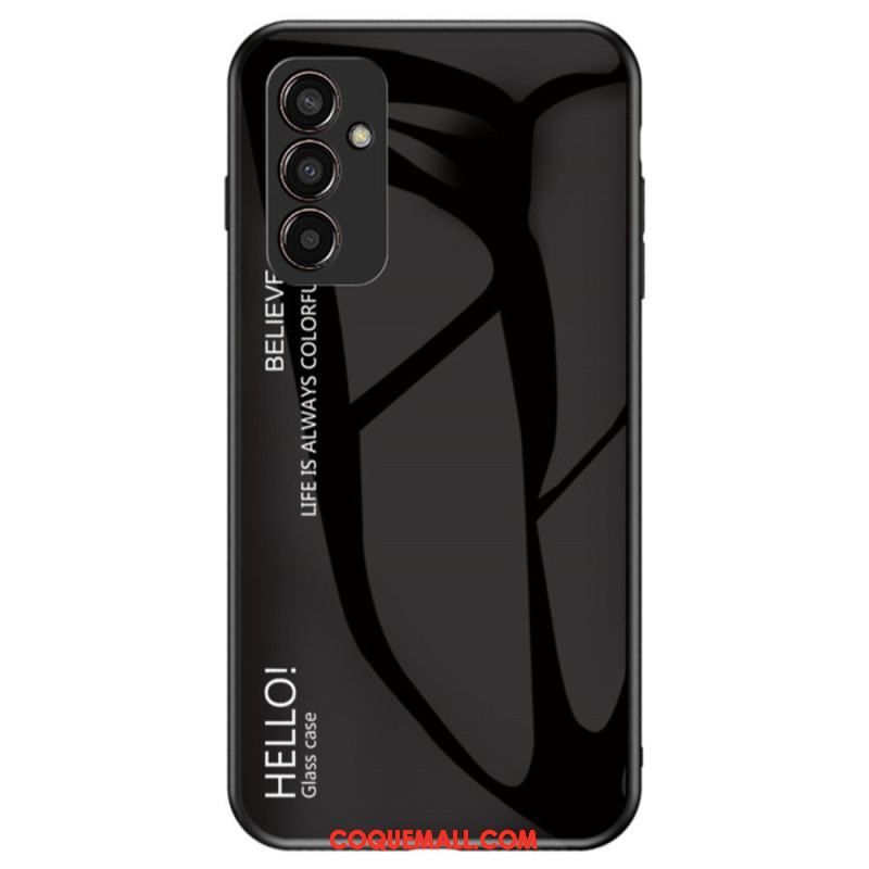 Coque Samsung Galaxy M13 Verre Trempé Hello