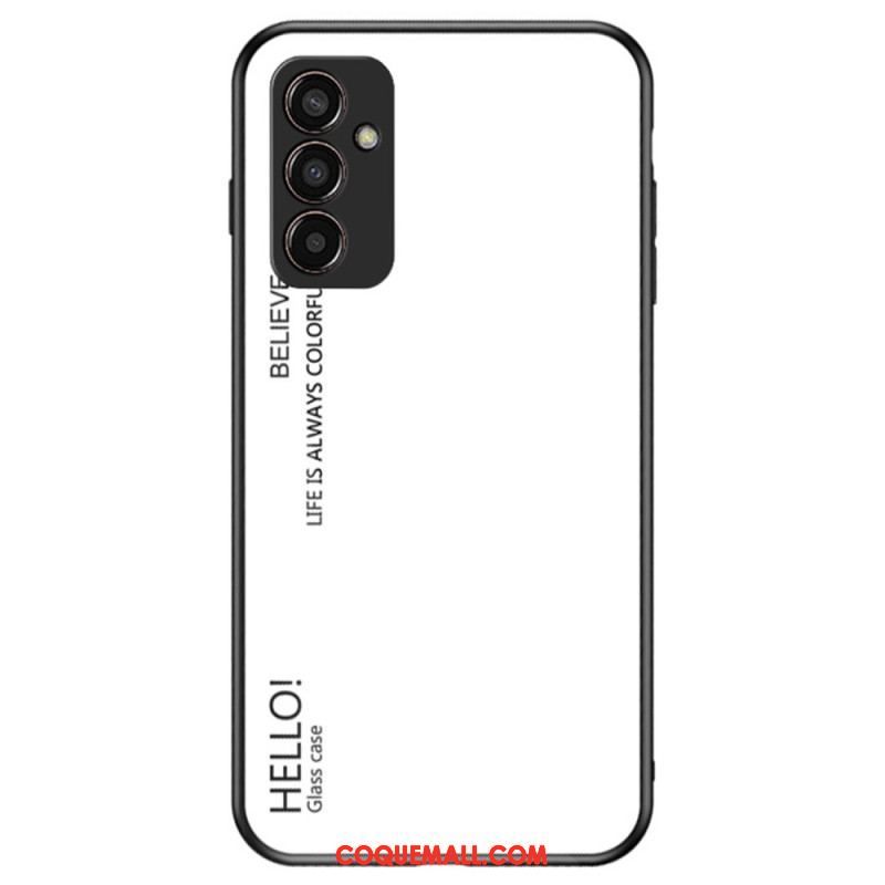 Coque Samsung Galaxy M13 Verre Trempé Hello