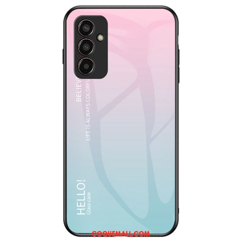 Coque Samsung Galaxy M13 Verre Trempé Hello