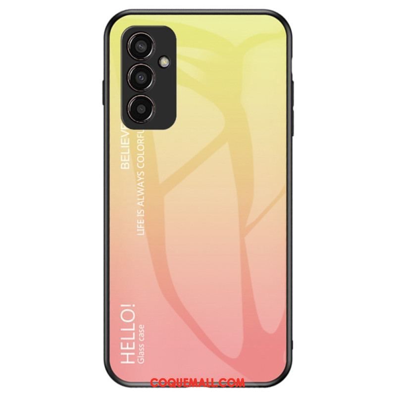 Coque Samsung Galaxy M13 Verre Trempé Hello