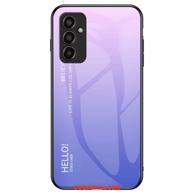 Coque Samsung Galaxy M13 Verre Trempé Hello