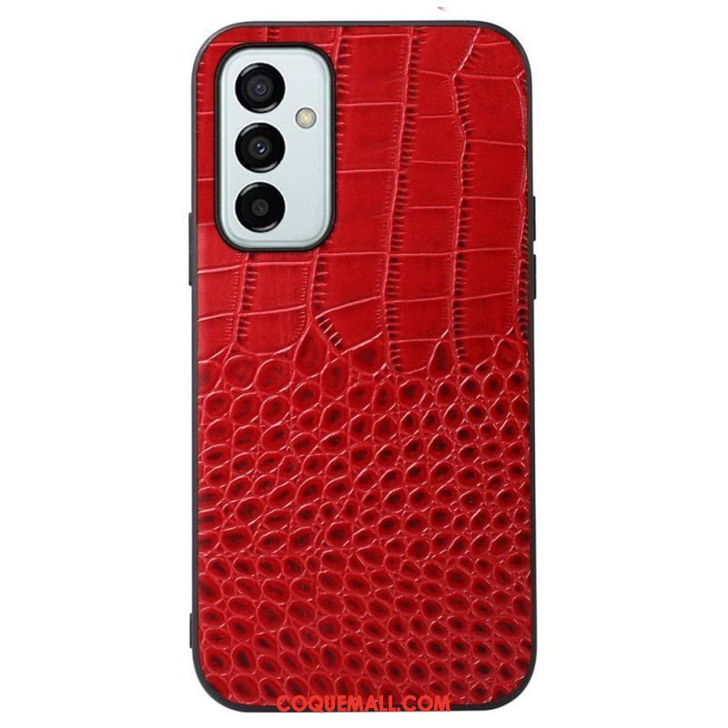 Coque Samsung Galaxy M23 5G Véritable Cuir Texture Crocodile