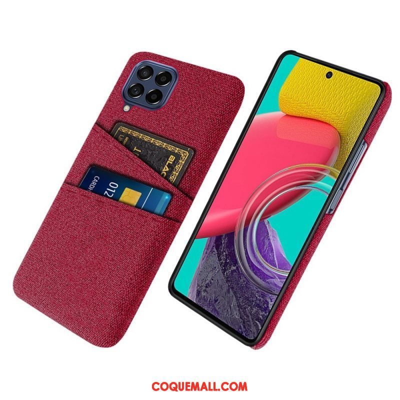 Coque Samsung Galaxy M53 5G Porte-Cartes Tissu