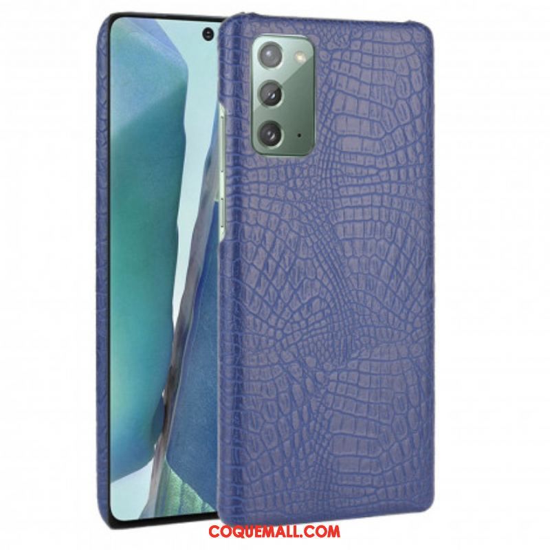 Coque Samsung Galaxy Note 20 Effet Peau de Crocodile