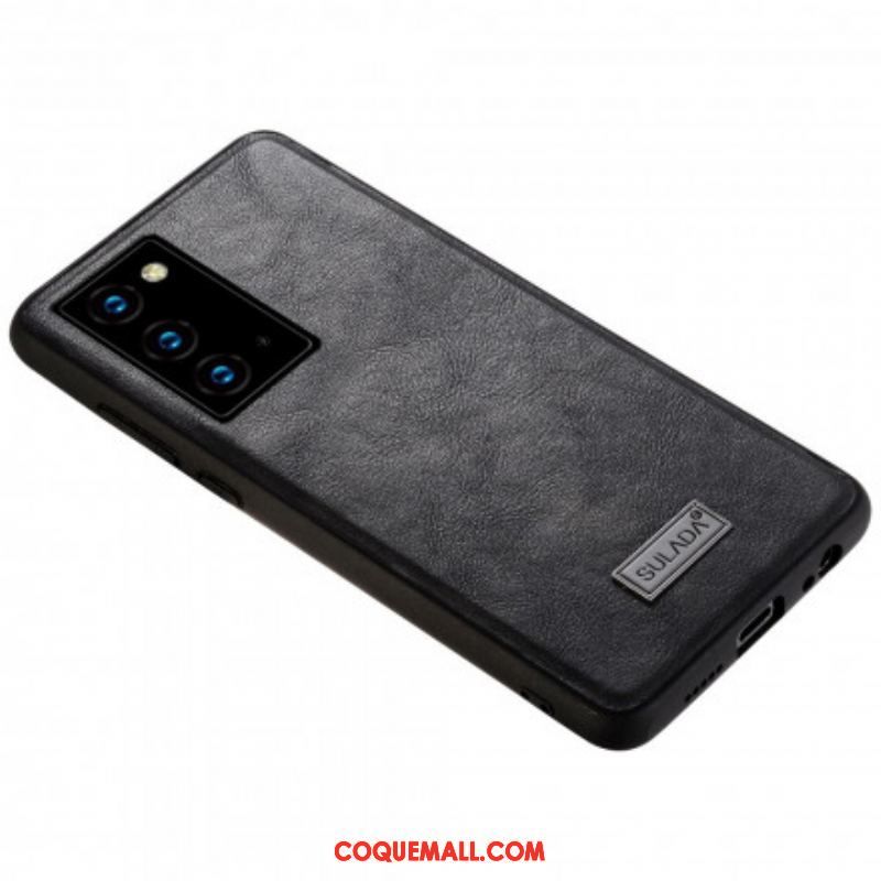 Coque Samsung Galaxy Note 20 SULADA Effet Cuir