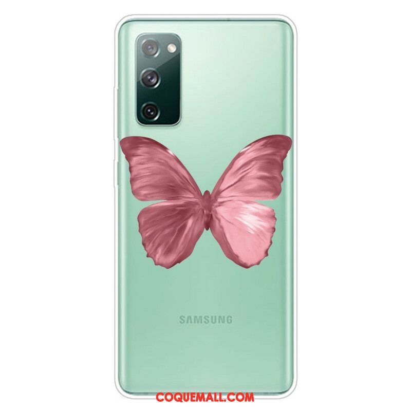 Coque Samsung Galaxy S20 FE Papillons Sauvages