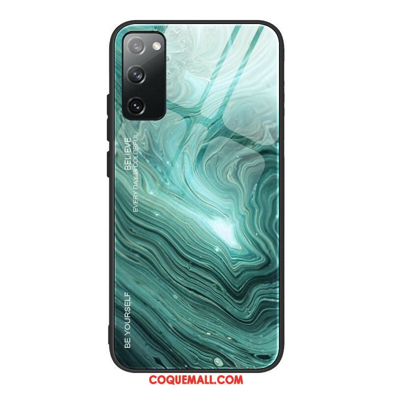 Coque Samsung Galaxy S20 FE Verre Trempé Marble Colors