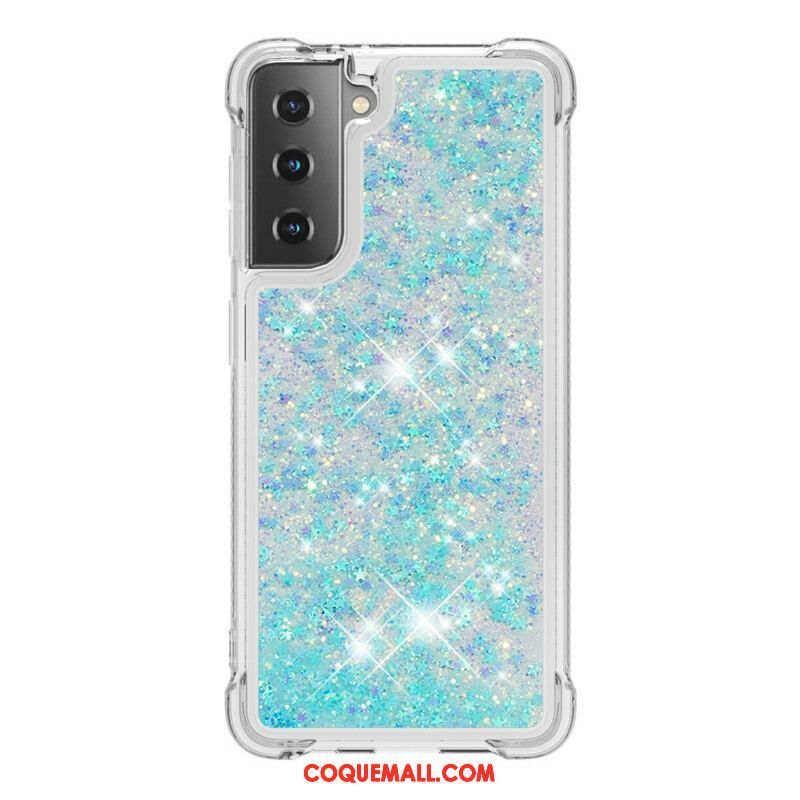 Coque Samsung Galaxy S21 5G Désires Paillettes