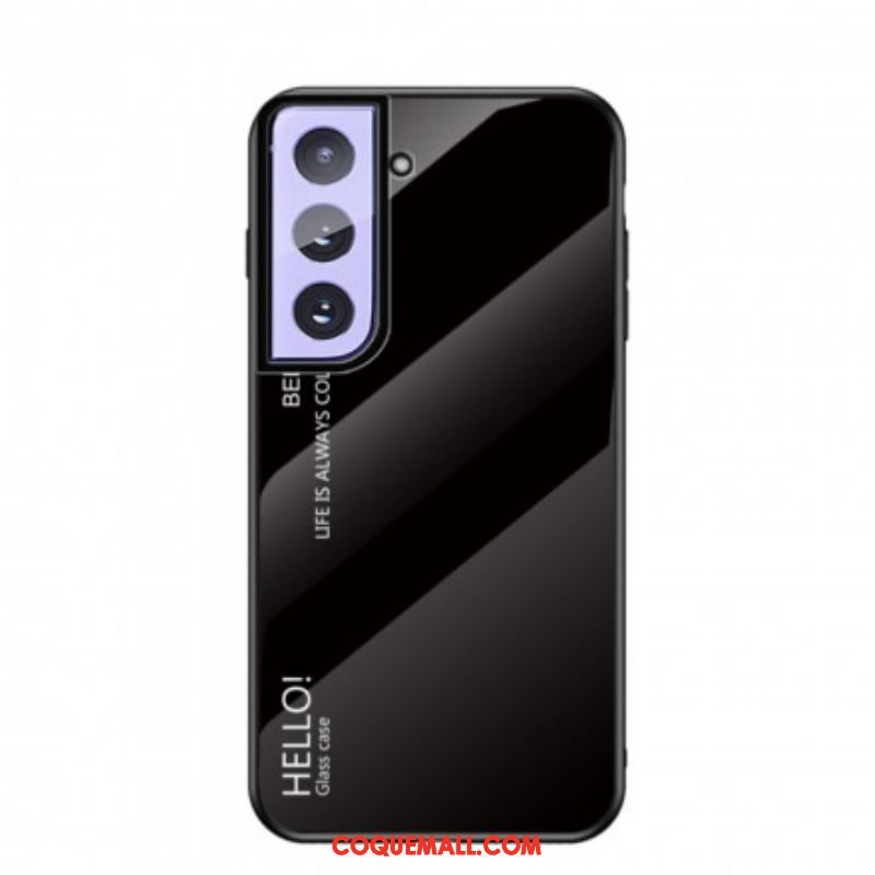 Coque Samsung Galaxy S21 5G Verre Trempé Hello